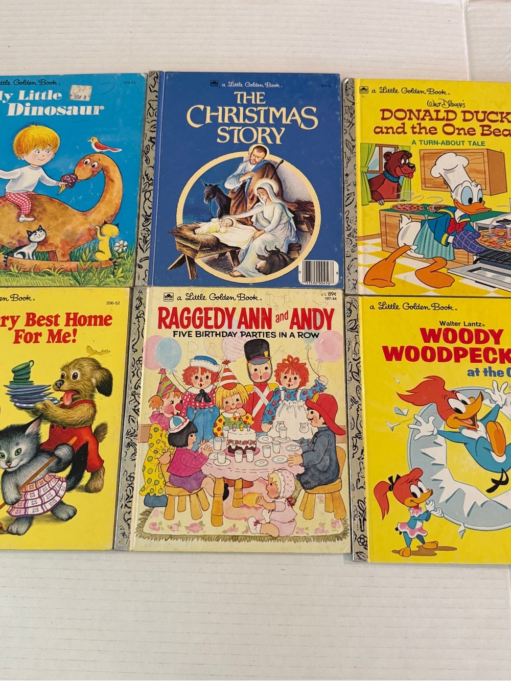 Vintage Lot of 6 Little Golden Books